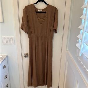 Isabel Marant Etoile Elegant Brown Midi Dress